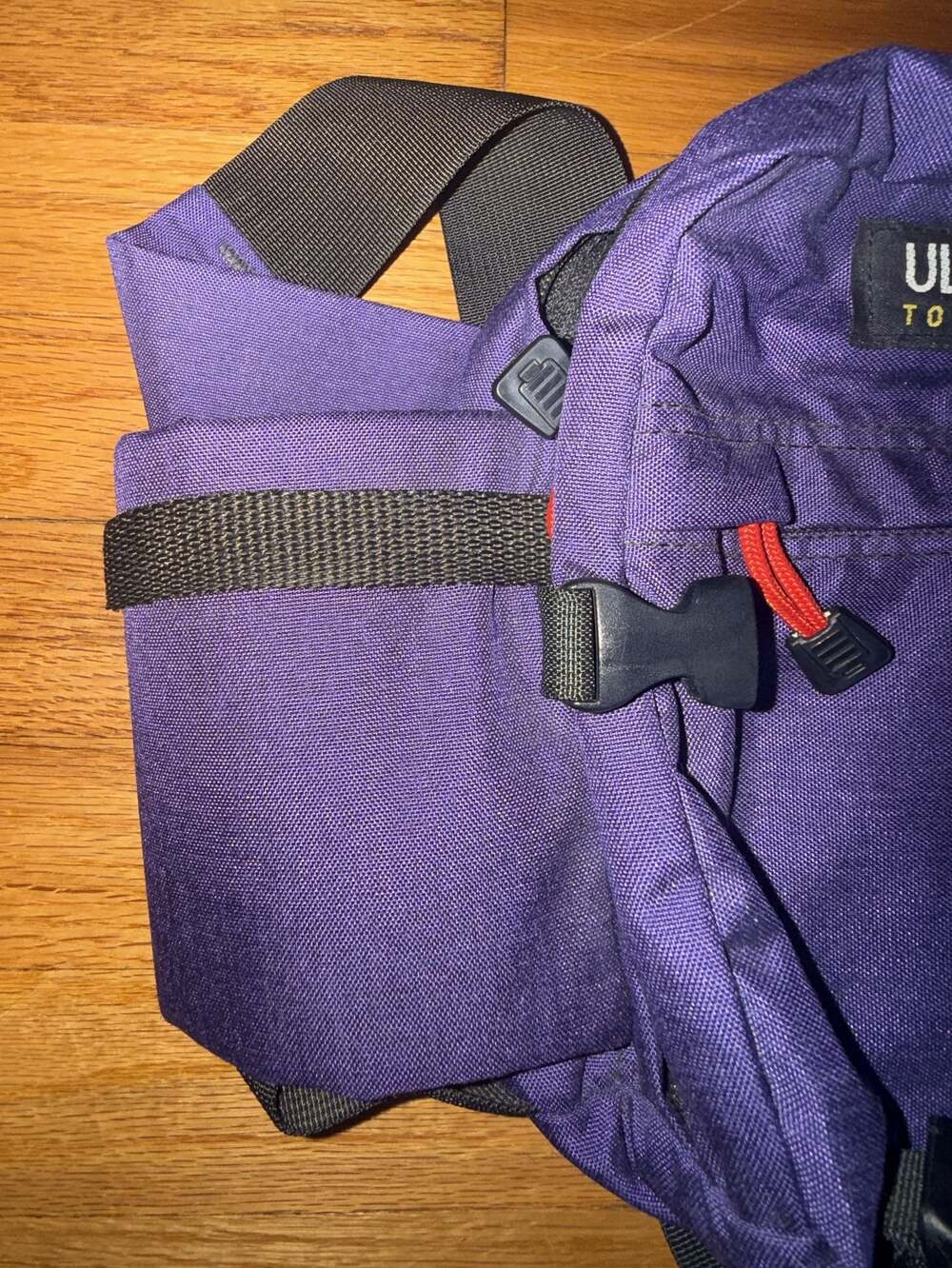 Ultimate Torsopacs Gemini Purple Padded Belted Waist Bottle Hiking Fanny Pack - Picture 5 of 10